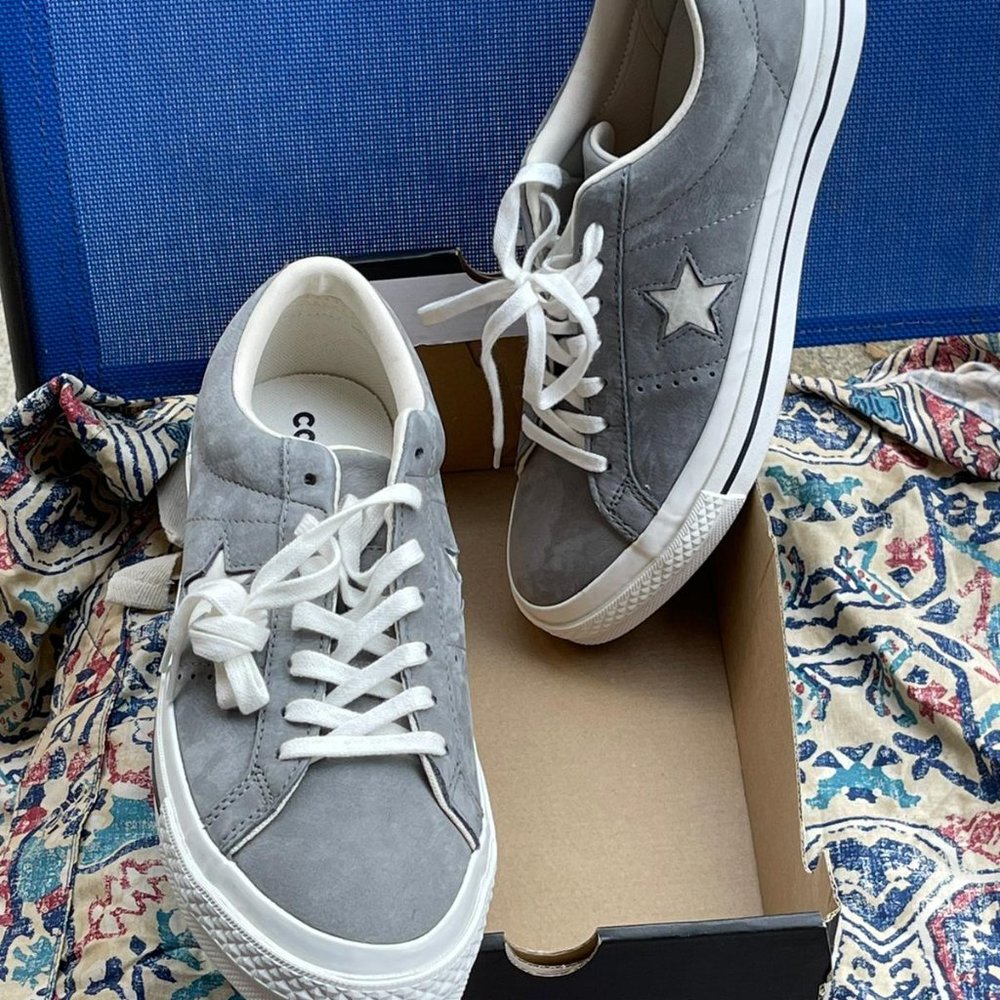 Converse One Star Ox Gray Suede s 8.5 Men/10.5W/42